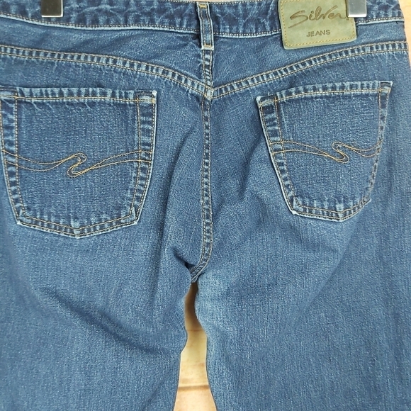 📣2/40$📣 Vintage SILVER men's jeans made in Canada Size 34 - Picture 7 of 12